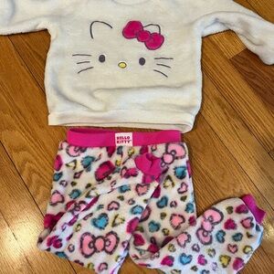 Hello Kitty Kids Pajamas - White and Pink